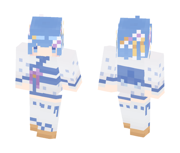 Re:Zero | Rem | kimono ver - Female Minecraft Skins - image 1