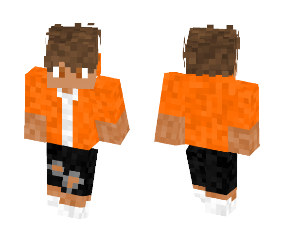 Perfect Orange Skin - Male Minecraft Skins - image 1
