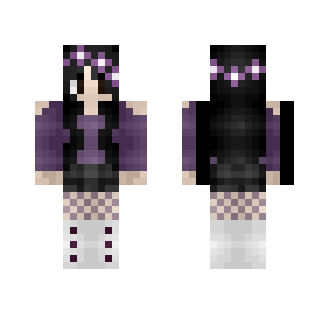 Purple Orchids - Female Minecraft Skins - image 2