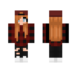 Ellie - Red Plaid - Female Minecraft Skins - image 2