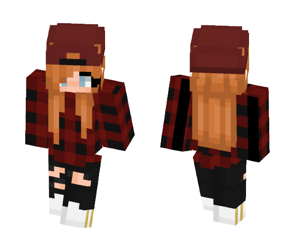 Ellie - Red Plaid - Female Minecraft Skins - image 1