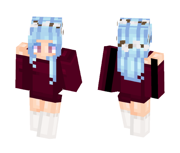fluffy balls with stems - Female Minecraft Skins - image 1