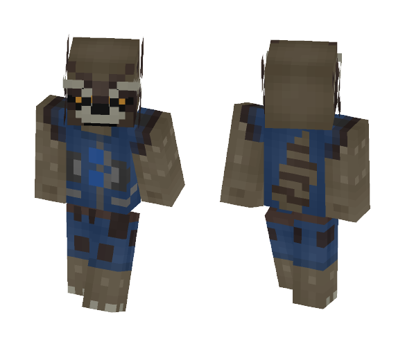 Rocket Raccoon - Male Minecraft Skins - image 1