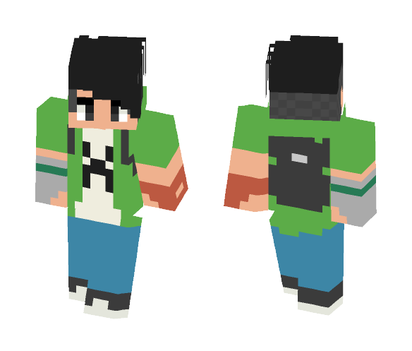 Emerald Ace -(OC)- - Male Minecraft Skins - image 1