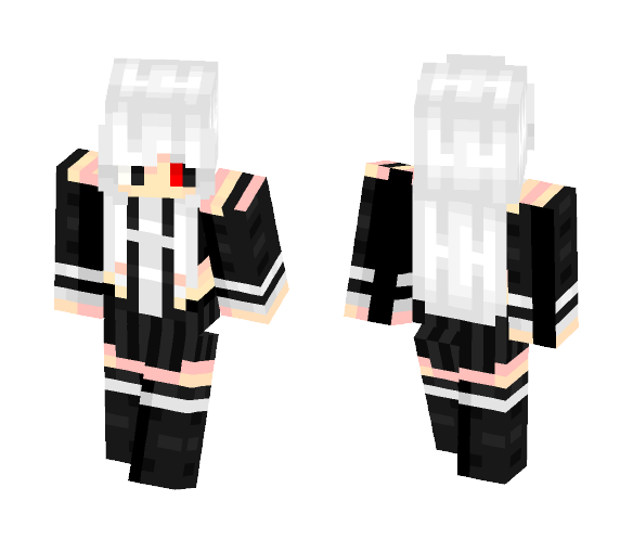 Kaneki Ken (Genderbend) - Female Minecraft Skins - image 1