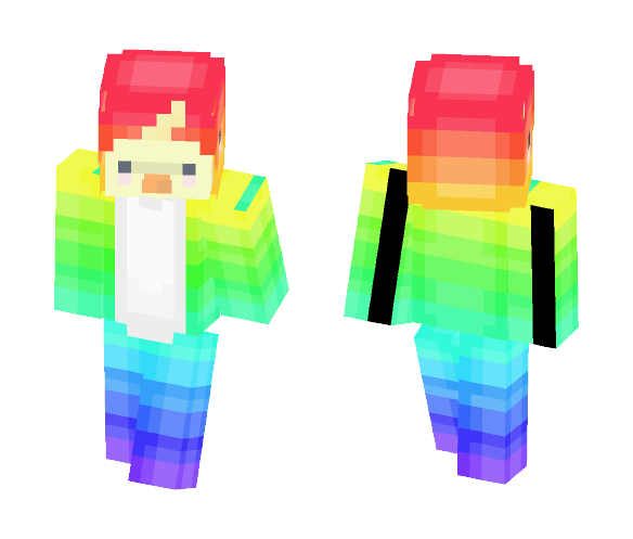 Duck in a Rainbow Dinosaur - Interchangeable Minecraft Skins - image 1