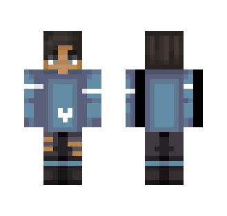 blue [knees] male version - Male Minecraft Skins - image 2