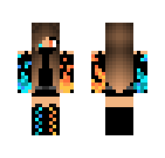 Fire & Ice Girl - Girl Minecraft Skins - image 2