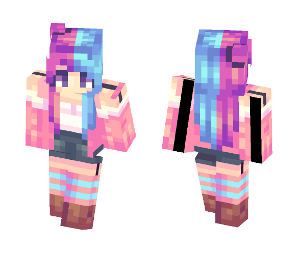 Cotton candy - Female Minecraft Skins - image 1
