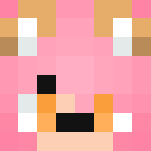 Pink hair /w dog filter - Dog Minecraft Skins - image 3