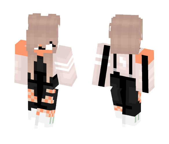 Sweater with black ripped jeans - Female Minecraft Skins - image 1