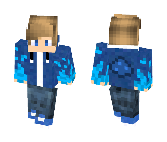 Double Blue Flame - Male Minecraft Skins - image 1