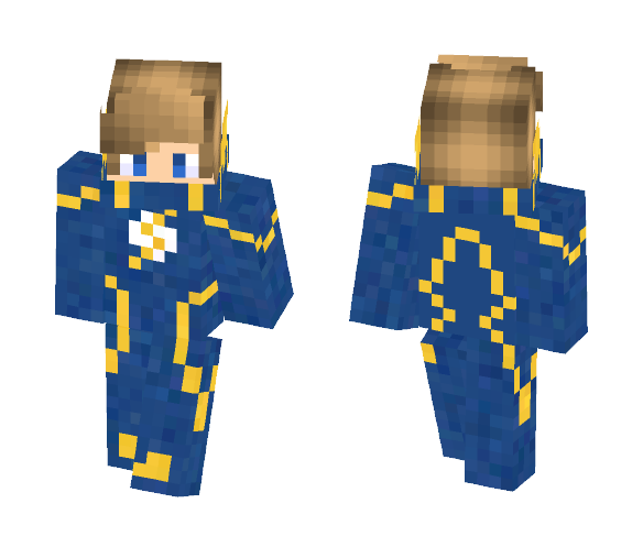 Blue Lightning (Speedster) - Male Minecraft Skins - image 1