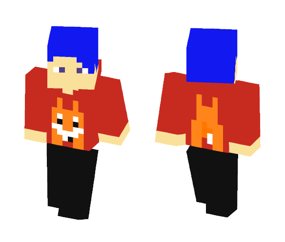 Cool fox hoodie guy - Male Minecraft Skins - image 1