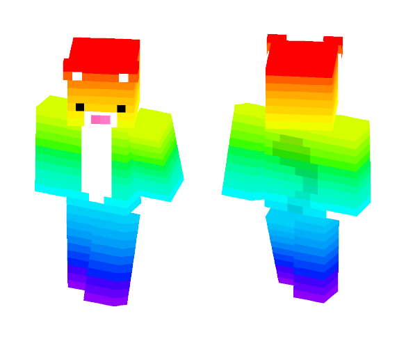 Rainbow Cat (Made By Me) - Cat Minecraft Skins - image 1