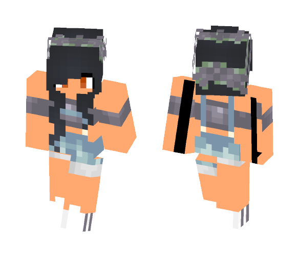 Aphmau in overalls - Female Minecraft Skins - image 1