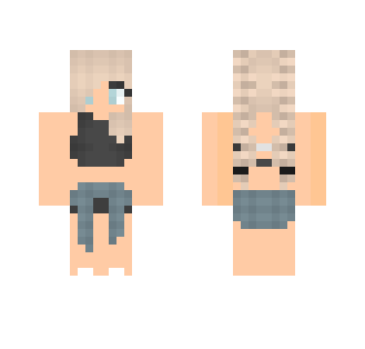 Crop top with sweater - Female Minecraft Skins - image 2