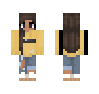 Cute yellow top ???? - Female Minecraft Skins - image 2