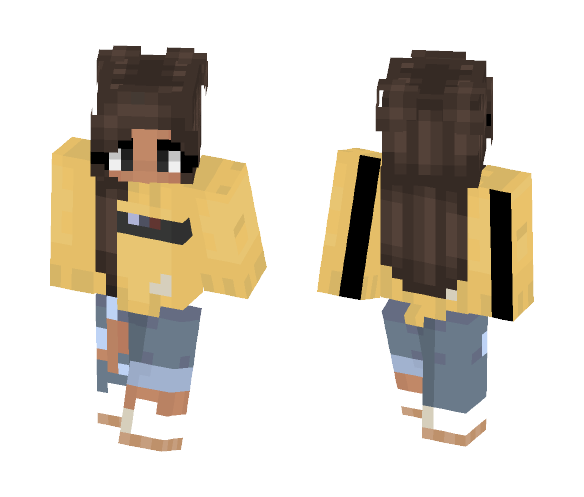 Cute yellow top ???? - Female Minecraft Skins - image 1