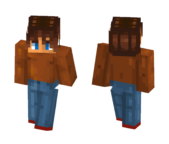 Flanell blue jeans boy (request) - Boy Minecraft Skins - image 1