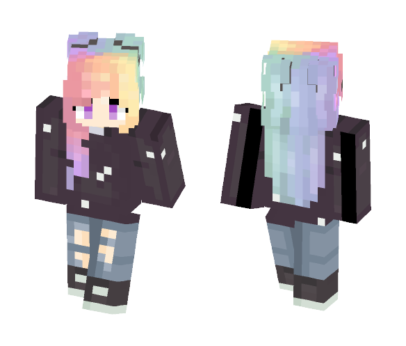 Cute Galaxy Girl - Cute Girls Minecraft Skins - image 1
