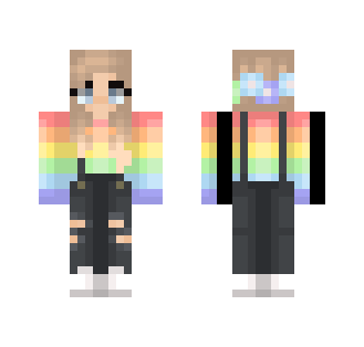 Rainbow sweater - Female Minecraft Skins - image 2