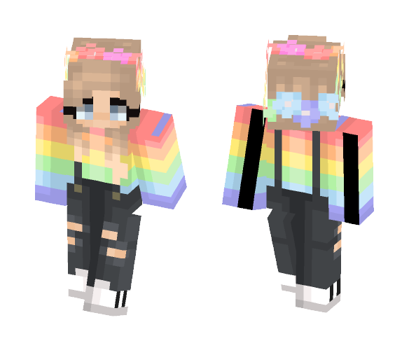 Rainbow sweater - Female Minecraft Skins - image 1