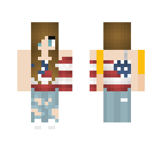 America cute shirt - Female Minecraft Skins - image 2