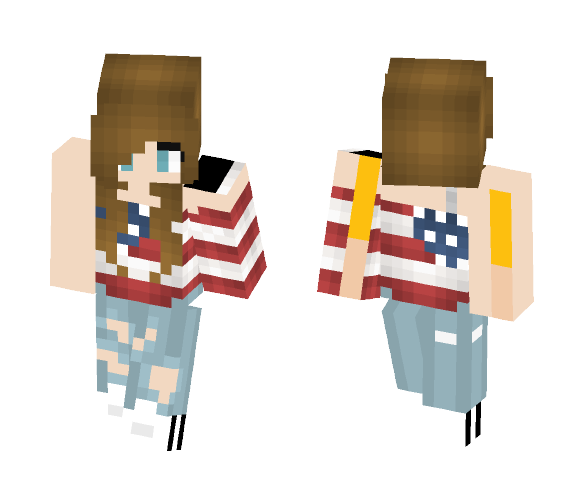 America cute shirt - Female Minecraft Skins - image 1