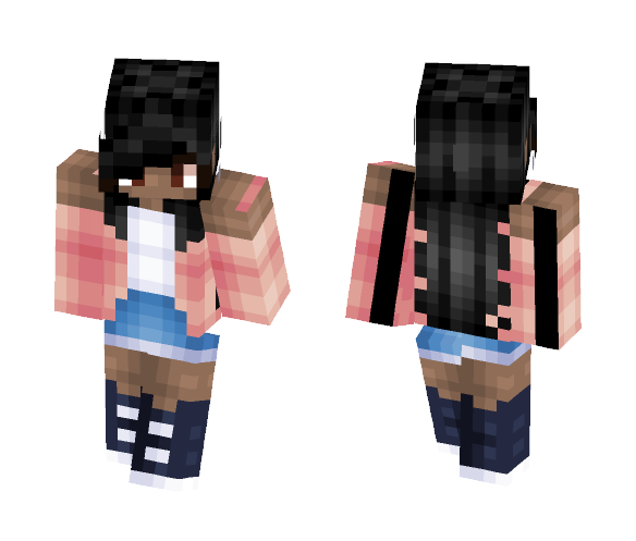 Persona- a peachy sunset - Female Minecraft Skins - image 1