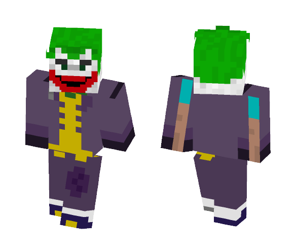 joker from video game - Male Minecraft Skins - image 1
