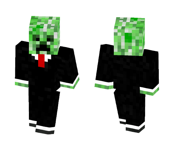 Download Creeper Tuxedo Super Swaggy Minecraft Skin For Free