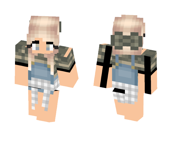 Cammo girl with cute new ???? - Cute Girls Minecraft Skins - image 1