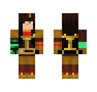 Jesse(F) With Armor and Gauntlet - Female Minecraft Skins - image 2