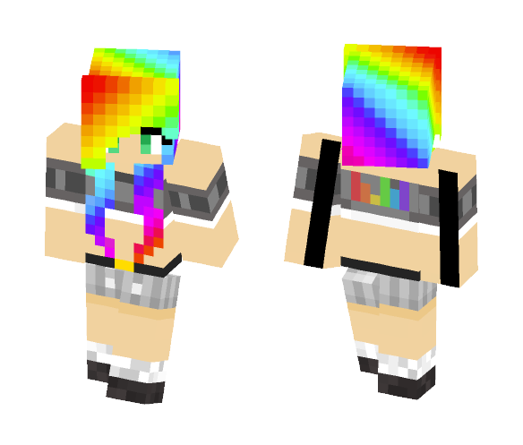 Rainbow Trails - Female Minecraft Skins - image 1