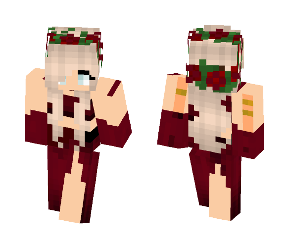 Rose Dress ???? - Female Minecraft Skins - image 1