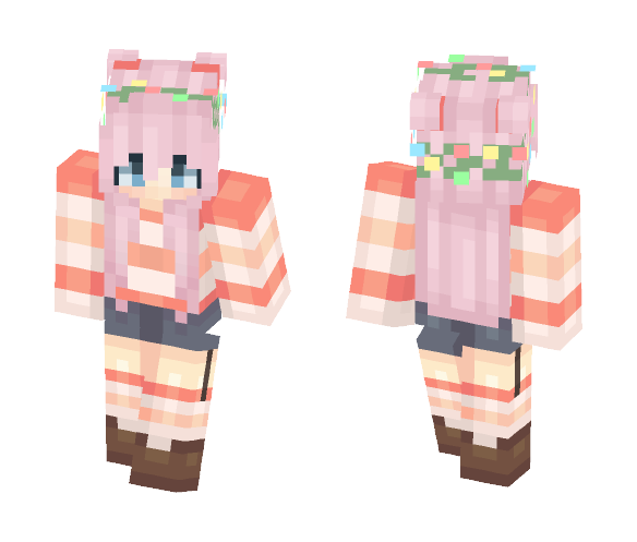 Striped top - Female Minecraft Skins - image 1