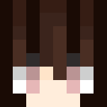 Dark hair cute girl - Color Haired Girls Minecraft Skins - image 3