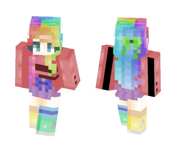 Human Rainbow - Female Minecraft Skins - image 1