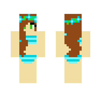 Blue girl -Bikini - Girl Minecraft Skins - image 2