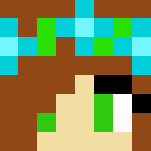 Blue girl -Dress - Girl Minecraft Skins - image 3