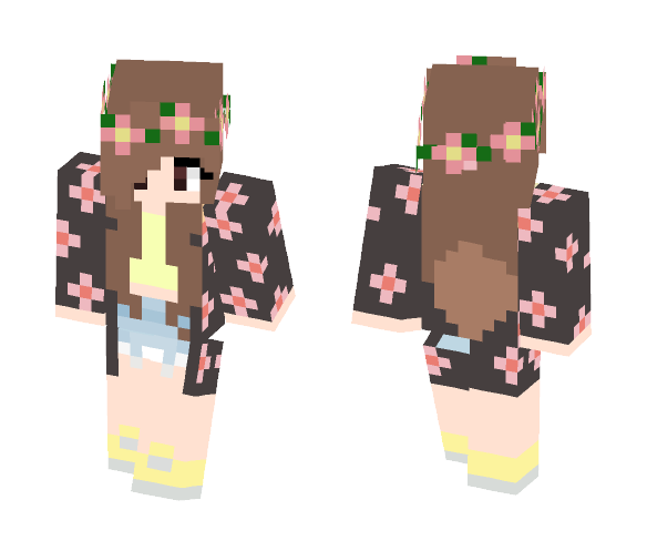 Download Cute girl - Spring Look! Minecraft Skin for Free ...