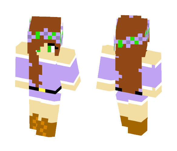 Christmas Violet - Christmas Minecraft Skins - image 1