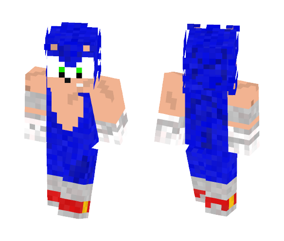 Super Zombie World: Sonic - Male Minecraft Skins - image 1