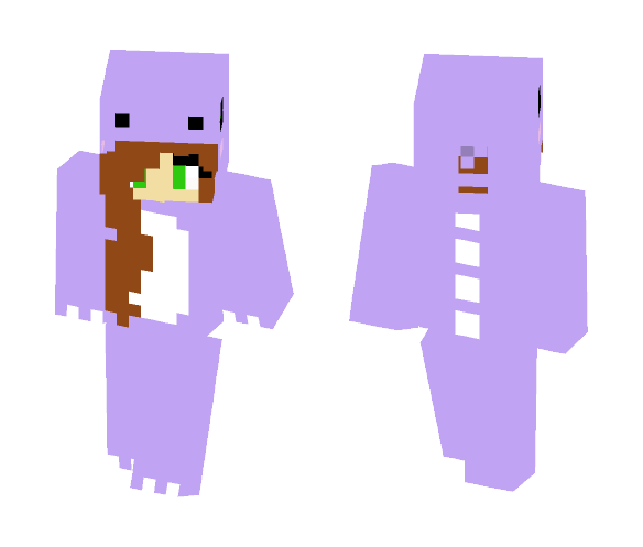 LittleViolet -Dinosaur Onesie! - Female Minecraft Skins - image 1