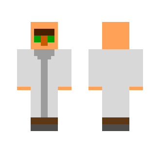 8-BIT Villager White - Male Minecraft Skins - image 2