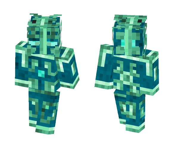 Prismarine Figure - Male Minecraft Skins - image 1