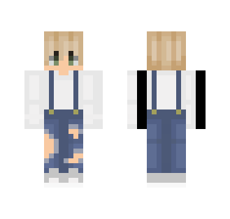 Blonde boy in overalls - Boy Minecraft Skins - image 2