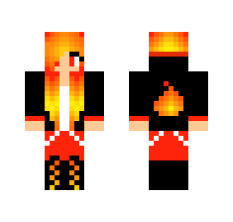 Fire Girl (Fire series) - Girl Minecraft Skins - image 2