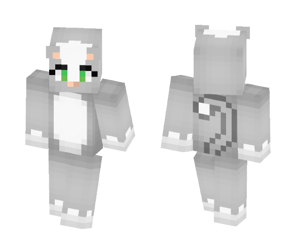 Gray Tuxedo Cat - Cat Minecraft Skins - image 1